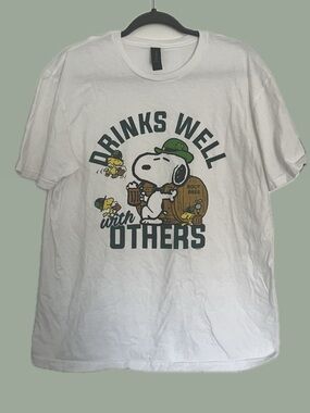 Snoopy 'Drinks Well with Others' Tee
